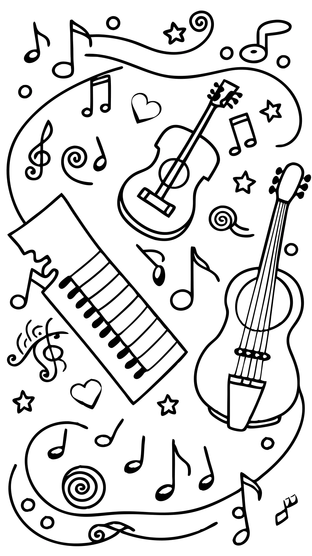 coloriages musicaux imprimables